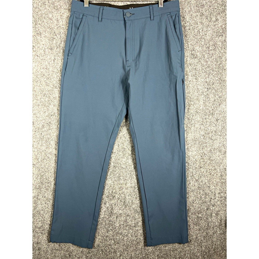 Hurley Mens Gray Chino Pants 32 Slim Fit Stretch Flat Front Tapered